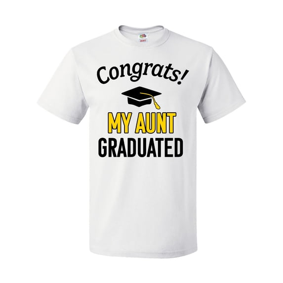 Inktastic Congrats My Aunt Graduated with Cap T-Shirt
