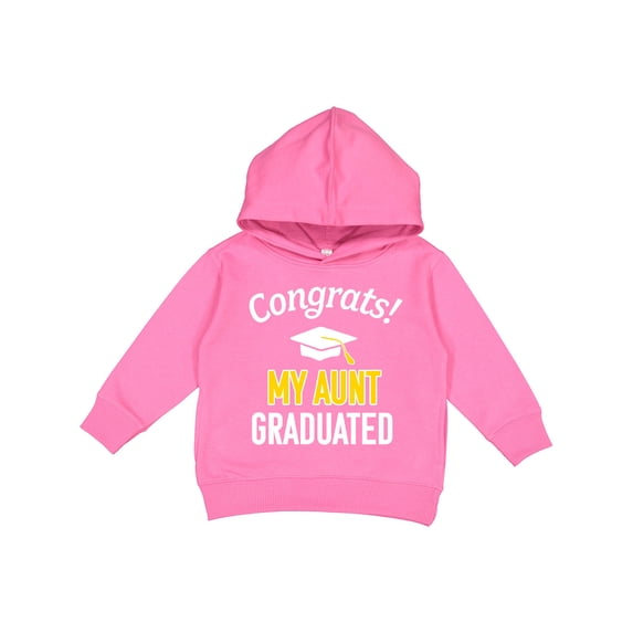 Inktastic Congrats My Aunt Graduated with Cap Toddler Hoodie