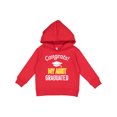 thumbnail image 1 of Inktastic Congrats My Aunt Graduated with Cap Toddler Hoodie, 1 of 4