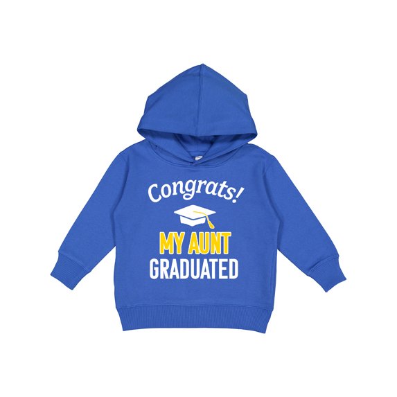 Inktastic Congrats My Aunt Graduated with Cap Toddler Hoodie