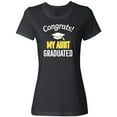 thumbnail image 1 of Inktastic Congrats My Aunt Graduated with cap Women's T-Shirt, 1 of 5