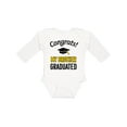 thumbnail image 1 of Inktastic Congrats My Brother Graduated with Cap Boys or Girls Long Sleeve Baby Bodysuit, 1 of 5