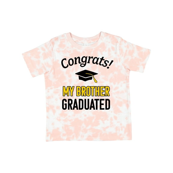 Inktastic Congrats My Brother Graduated with Cap Boys or Girls Toddler T-Shirt