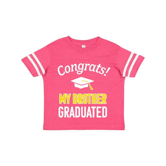 Inktastic Congrats My Brother Graduated with Cap Boys or Girls Toddler T-Shirt