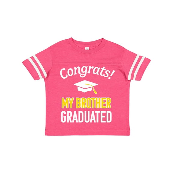 Inktastic Congrats My Brother Graduated with Cap Boys or Girls Toddler T-Shirt