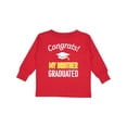 thumbnail image 1 of Inktastic Congrats My Brother Graduated with cap Boys or Girls Long Sleeve Toddler T-Shirt, 1 of 5