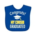 thumbnail image 1 of Inktastic Congrats My Cousin Graduated with Cap Boys or Girls Baby Bib, 1 of 4