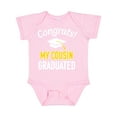 thumbnail image 1 of Inktastic Congrats My Cousin Graduated with Cap Boys or Girls Baby Bodysuit, 1 of 5