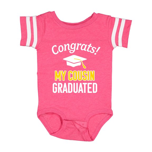 Inktastic Congrats My Cousin Graduated with Cap Boys or Girls Baby Bodysuit