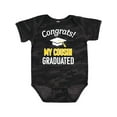 thumbnail image 1 of Inktastic Congrats My Cousin Graduated with Cap Boys or Girls Baby Bodysuit, 1 of 5