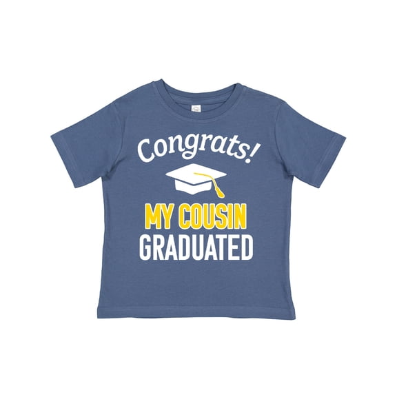 Inktastic Congrats My Cousin Graduated with Cap Boys or Girls Toddler T-Shirt