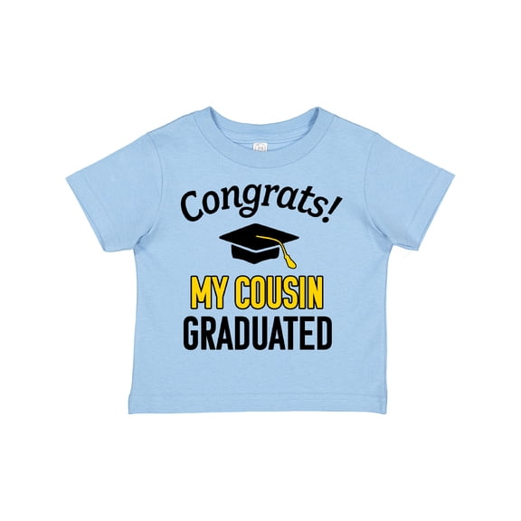 Inktastic Congrats My Cousin Graduated with Cap Boys or Girls Toddler T-Shirt
