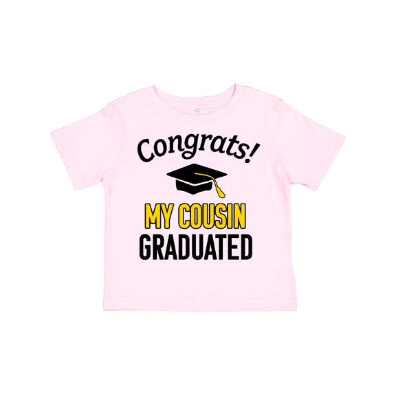 Inktastic Congrats My Cousin Graduated with Cap Boys or Girls Toddler T-Shirt