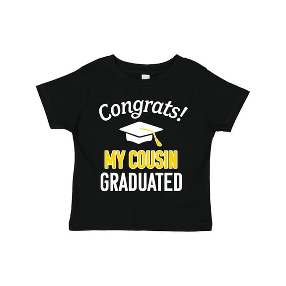 Inktastic Congrats My Cousin Graduated with Cap Boys or Girls Toddler T-Shirt
