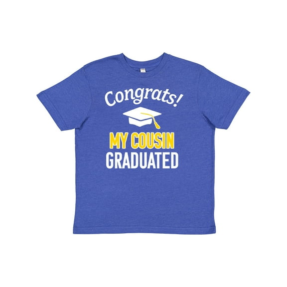Inktastic Congrats My Cousin Graduated with Cap Youth T-Shirt