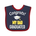 thumbnail image 1 of Inktastic Congrats My Dad Graduated with Cap Boys or Girls Baby Bib, 1 of 4