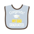 thumbnail image 1 of Inktastic Congrats My Dad Graduated with Cap Boys or Girls Baby Bib, 1 of 4