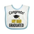 thumbnail image 1 of Inktastic Congrats My Dad Graduated with Cap Boys or Girls Baby Bib, 1 of 4