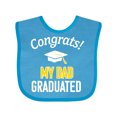 thumbnail image 1 of Inktastic Congrats My Dad Graduated with Cap Boys or Girls Baby Bib, 1 of 4