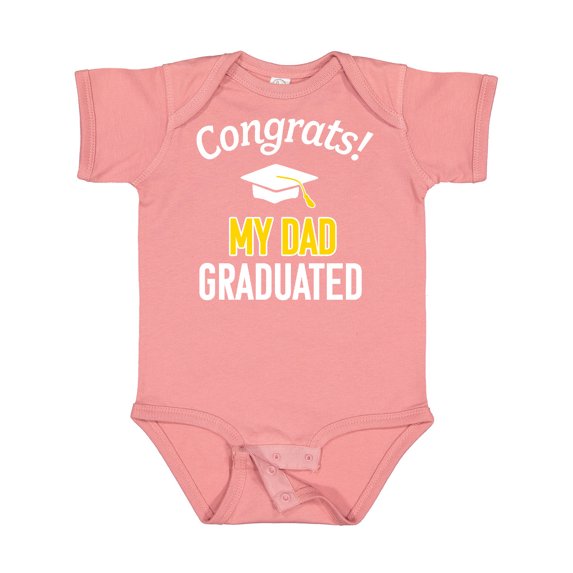 Inktastic Congrats! My Dad Graduated with Cap Boys or Girls Baby Bodysuit