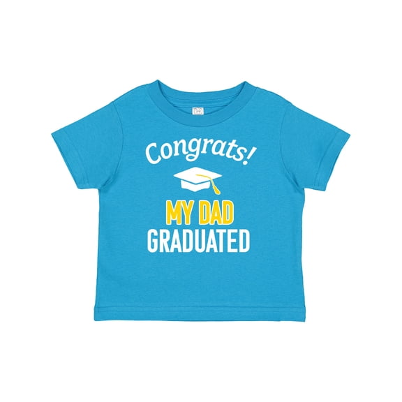 Inktastic Congrats My Dad Graduated with Cap Boys or Girls Baby T-Shirt
