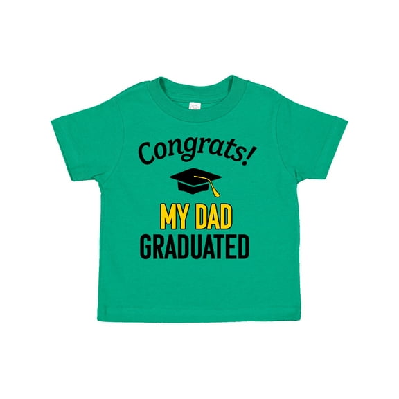Inktastic Congrats My Dad Graduated with Cap Boys or Girls Toddler T-Shirt