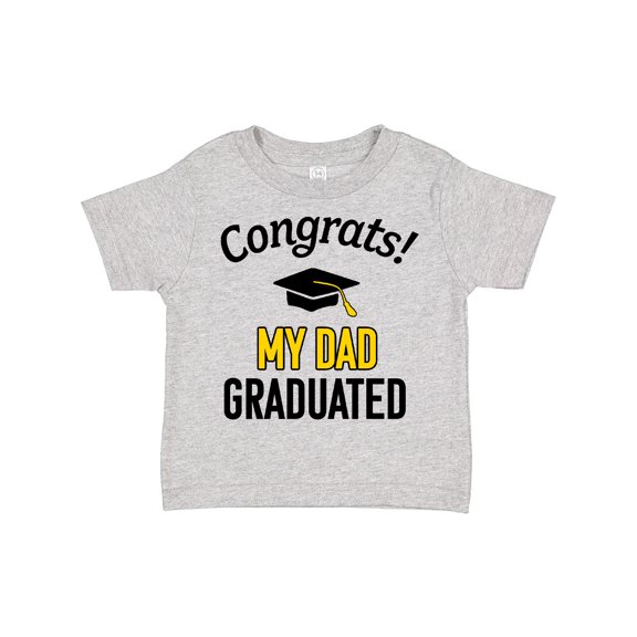 Inktastic Congrats My Dad Graduated with Cap Boys or Girls Toddler T-Shirt