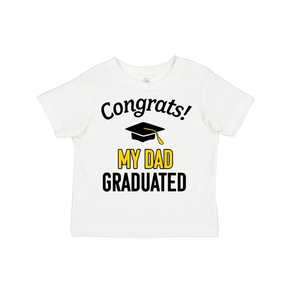 Inktastic Congrats My Dad Graduated with Cap Boys or Girls Toddler T-Shirt