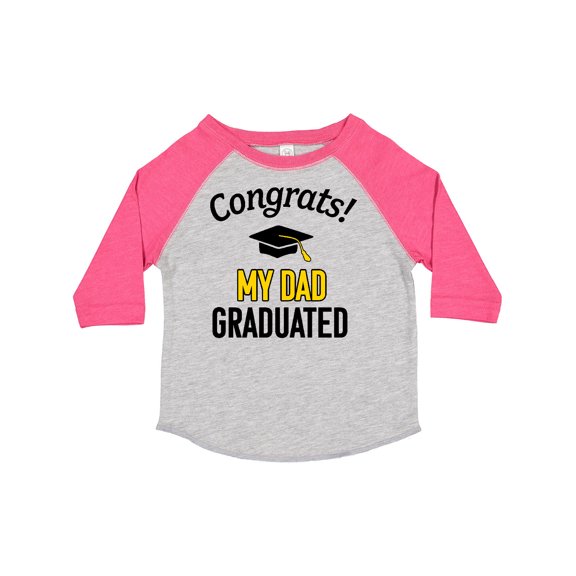 Inktastic Congrats My Dad Graduated with Cap Boys or Girls Toddler T-Shirt
