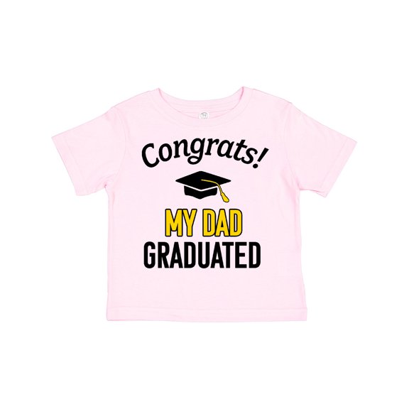 Inktastic Congrats My Dad Graduated with Cap Boys or Girls Toddler T-Shirt