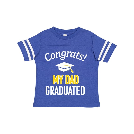 Inktastic Congrats My Dad Graduated with cap Boys or Girls Toddler T-Shirt