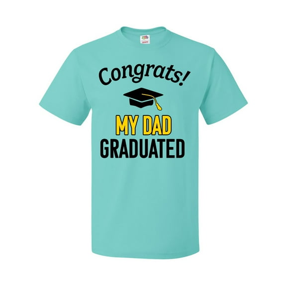 Inktastic Congrats My Dad Graduated with cap T-Shirt