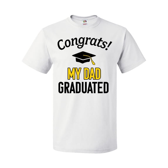 Inktastic Congrats My Dad Graduated with cap T-Shirt