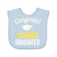 thumbnail image 1 of Inktastic Congrats My Daddy Graduated with Cap Boys or Girls Baby Bib, 1 of 4