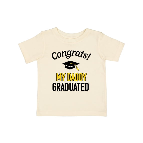 Inktastic Congrats My Daddy Graduated with Cap Boys or Girls Baby T-Shirt