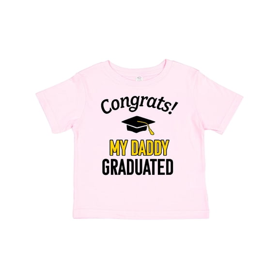 Inktastic Congrats My Daddy Graduated with Cap Boys or Girls Baby T-Shirt