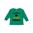 thumbnail image 1 of Inktastic Congrats My Daddy Graduated with Cap Boys or Girls Long Sleeve Toddler T-Shirt, 1 of 5