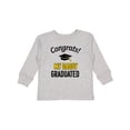 thumbnail image 1 of Inktastic Congrats My Daddy Graduated with Cap Boys or Girls Long Sleeve Toddler T-Shirt, 1 of 5