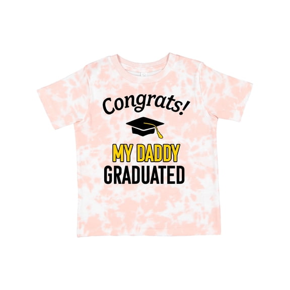 Inktastic Congrats My Daddy Graduated with Cap Boys or Girls Toddler T-Shirt