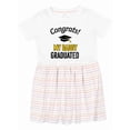 thumbnail image 1 of Inktastic Congrats My Daddy Graduated with Cap Girls Toddler Dress, 1 of 5