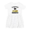 thumbnail image 1 of Inktastic Congrats My Daddy Graduated with Cap Girls Toddler Dress, 1 of 5