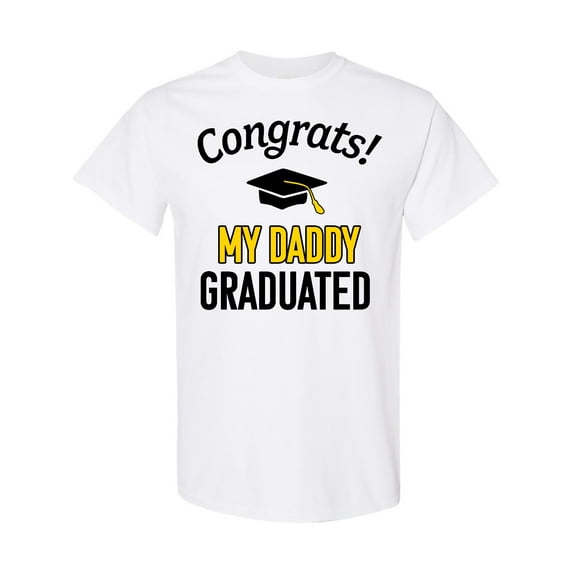 Inktastic Congrats My Daddy Graduated with Cap T-Shirt