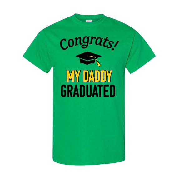 Inktastic Congrats My Daddy Graduated with Cap T-Shirt