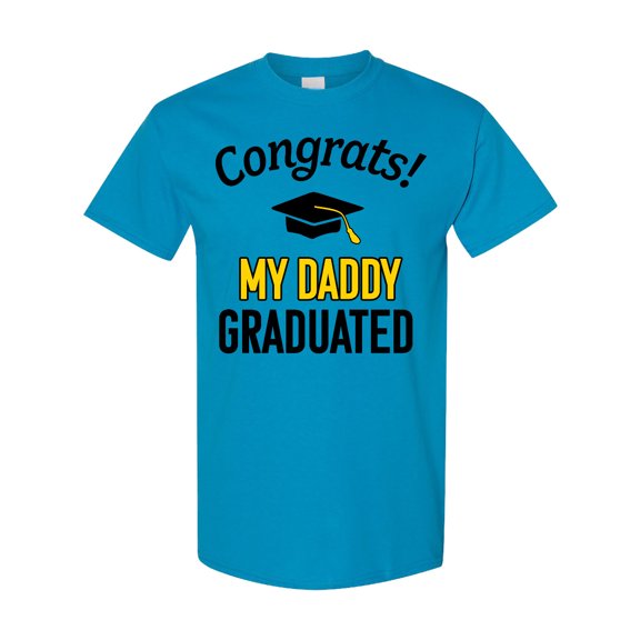 Inktastic Congrats My Daddy Graduated with Cap T-Shirt