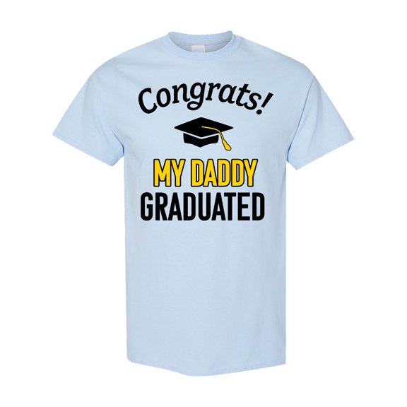 Inktastic Congrats My Daddy Graduated with Cap T-Shirt
