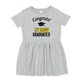 thumbnail image 1 of Inktastic Congrats My Daddy Graduated with Cap Girls Toddler Dress, 1 of 5