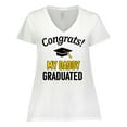 thumbnail image 1 of Inktastic Congrats My Daddy Graduated with cap Women's Plus Size V-Neck T-Shirt, 1 of 5
