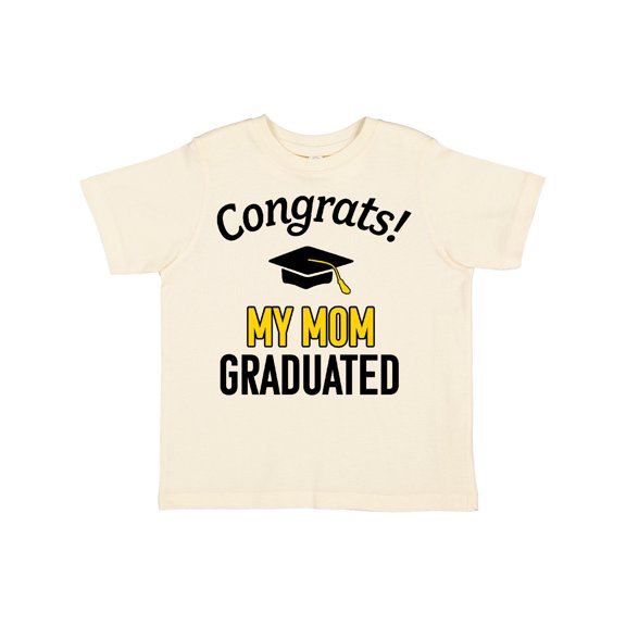 Inktastic Congrats My Mom Graduated with Cap Boys or Girls Toddler T-Shirt