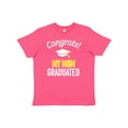 thumbnail image 1 of Inktastic Congrats My Mom Graduated with Cap Youth T-Shirt, 1 of 5