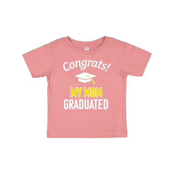 Inktastic Congrats My Mom Graduated with cap Boys or Girls Baby T-Shirt